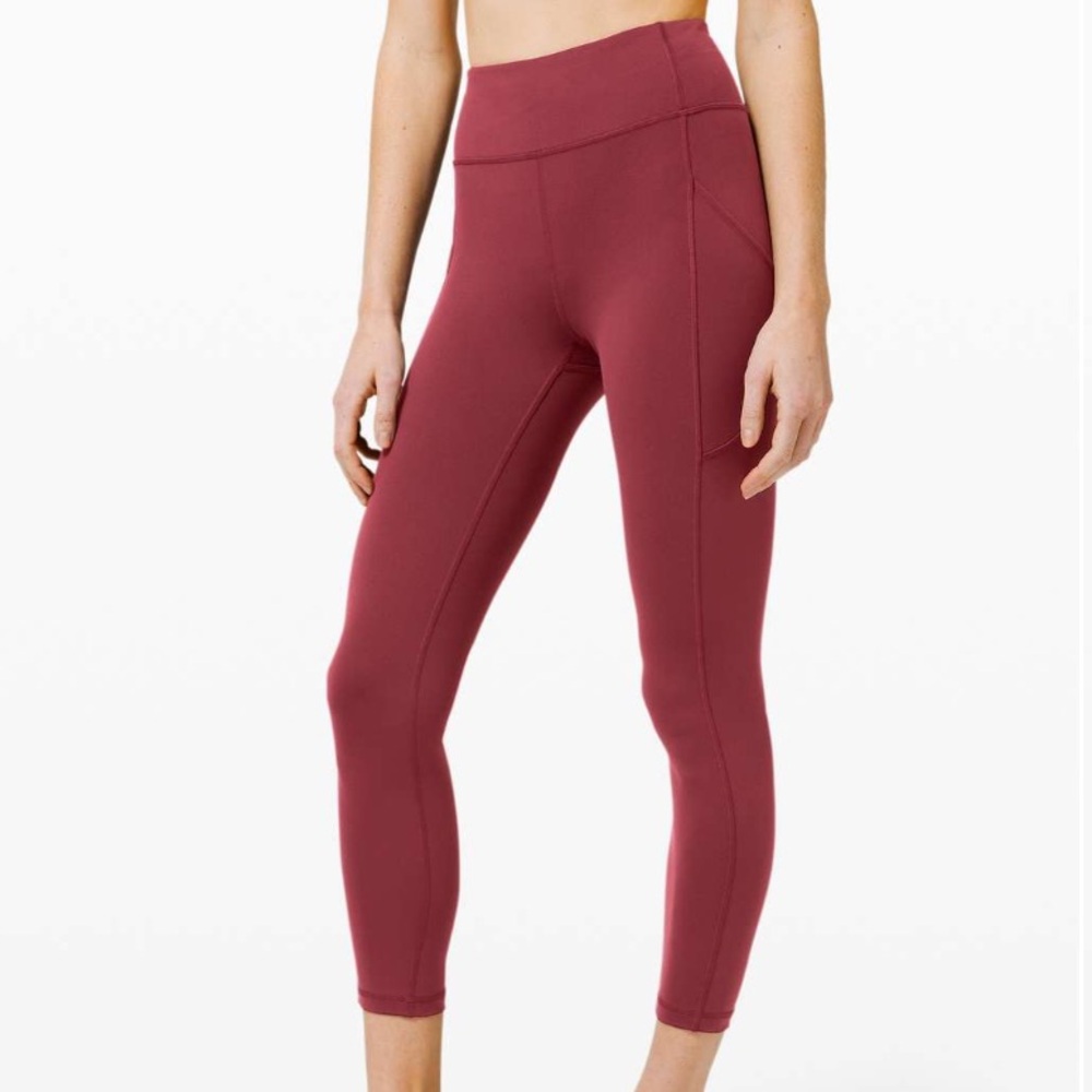 Lululemon Invigorate HR Tight Leggings Chianti Size 4